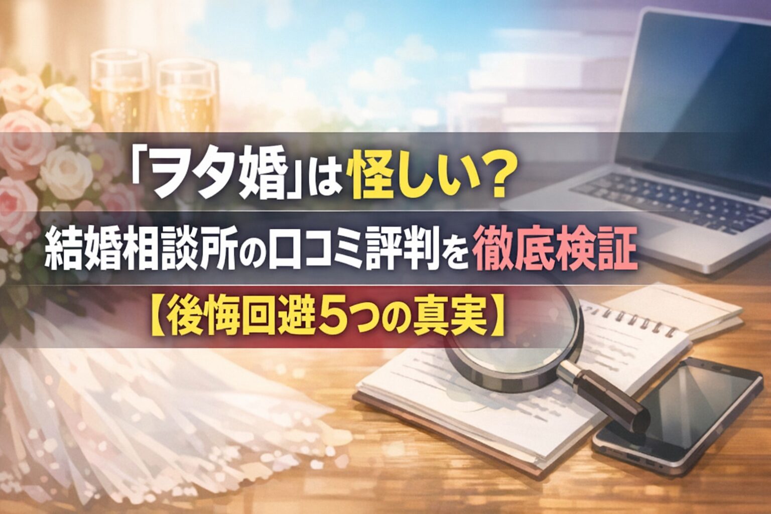 『ヲタ婚』は怪しい?結婚相談所の口コミ評判を徹底検証【後悔回避5つの真実】