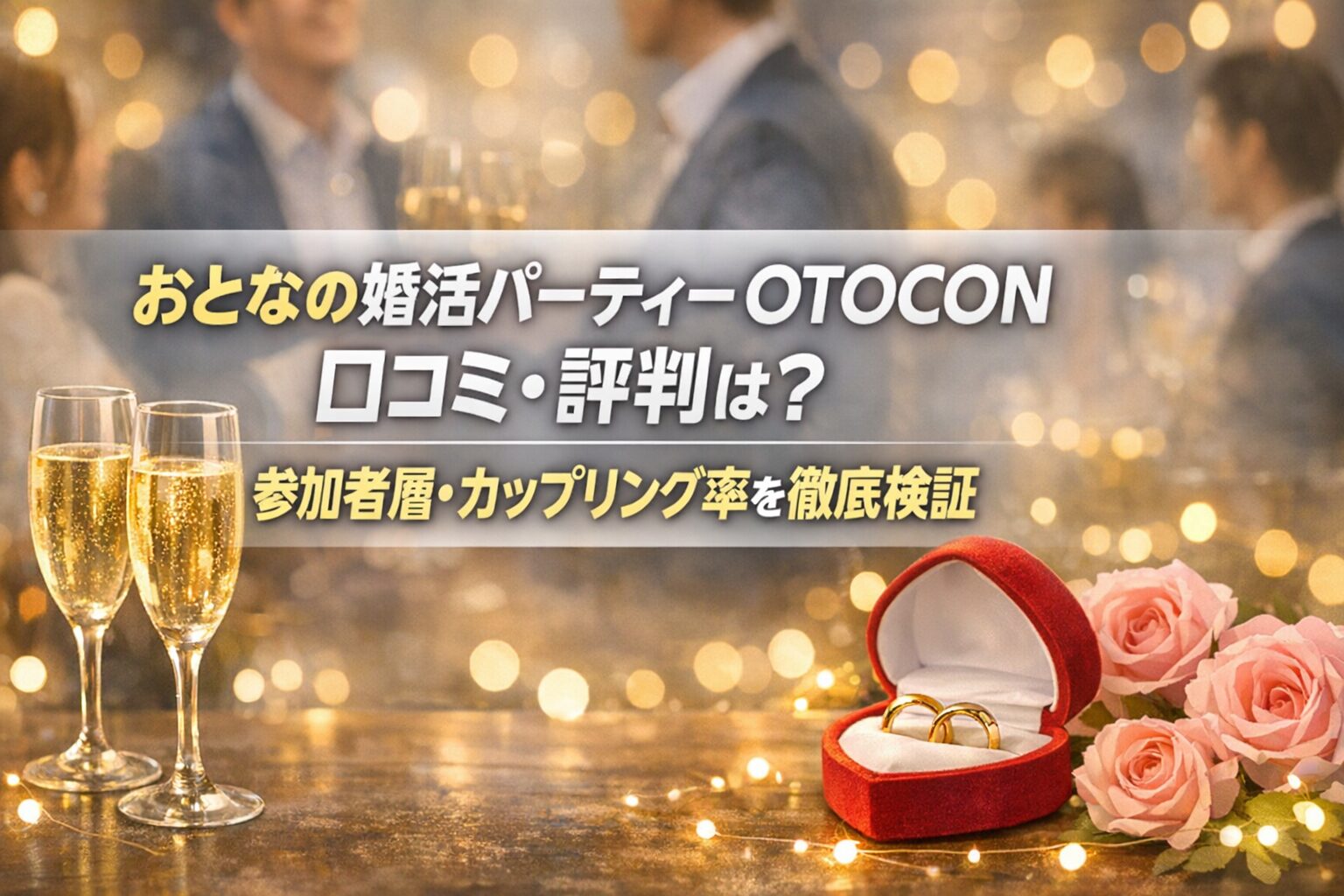 おとなの婚活パーティーOTOCON口コミ・評判は?|参加者層・カップリング率を徹底検証