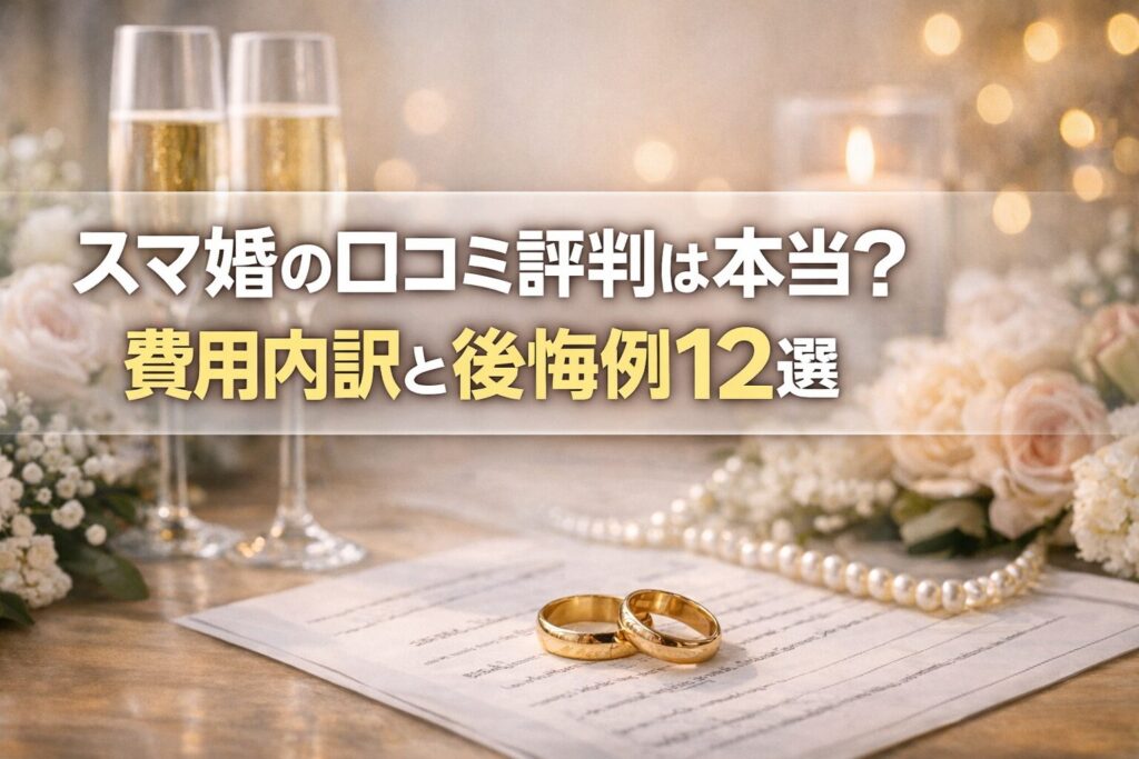 スマ婚の口コミ評判は本当？費用内訳と後悔例12選