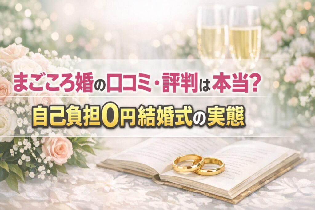 まごころ婚の口コミ・評判は本当？自己負担0円結婚式の実態