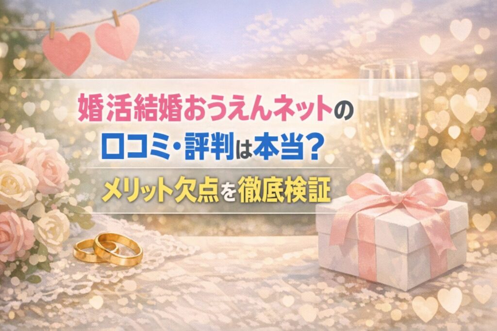 婚活結婚おうえんネットの口コミ・評判は本当？メリット欠点を徹底検証
