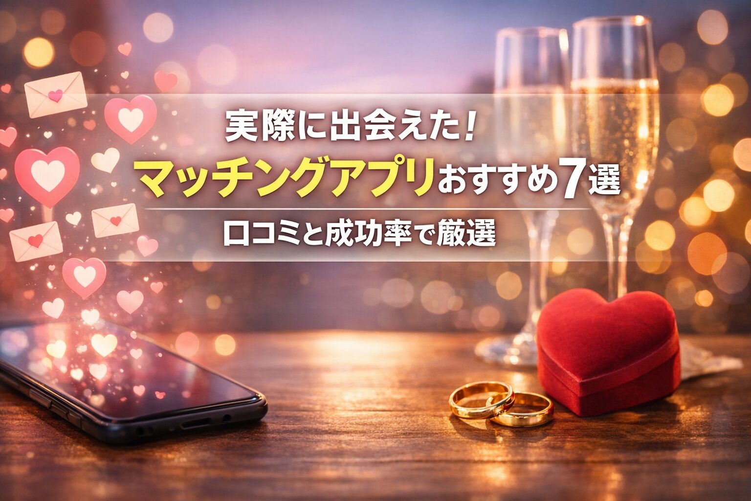 実際に出会えた！マッチングアプリおすすめ7選｜口コミと成功率で厳選