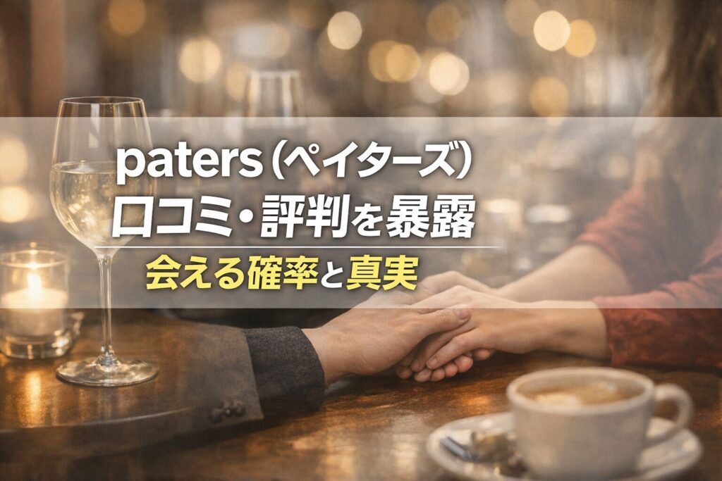 paters（ペイターズ）口コミ・評判を暴露｜会える確率と真実