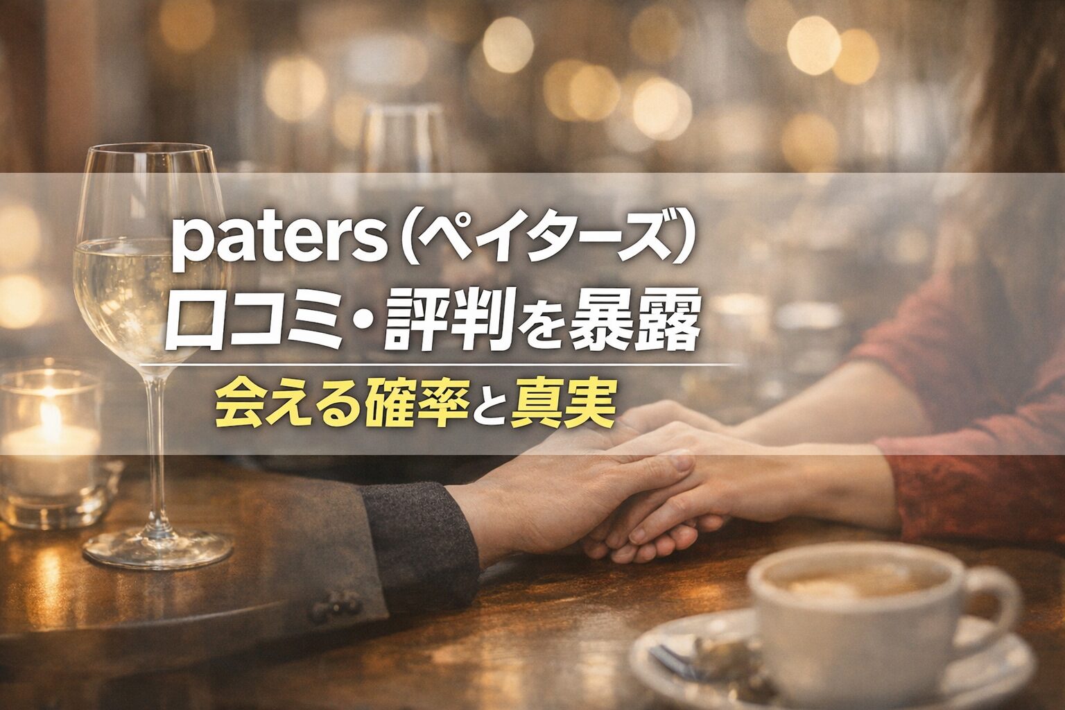 paters（ペイターズ）口コミ・評判を暴露｜会える確率と真実