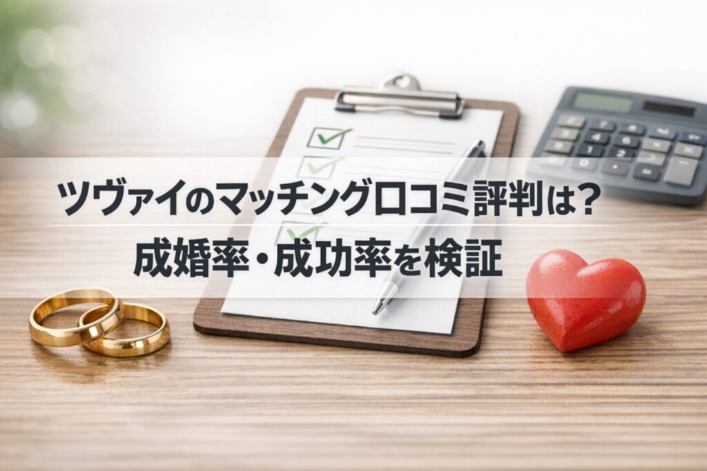 ツヴァイのマッチング口コミ評判は？成婚率・成功率を検証
