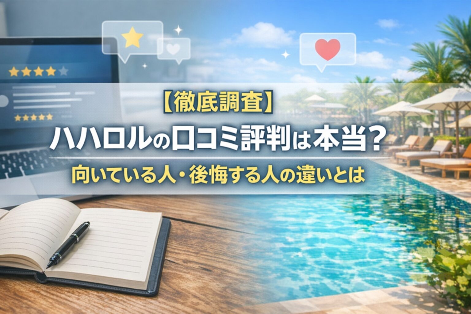 【徹底調査】ハハロルの口コミ評判は本当？向いている人・後悔する人の違いとは