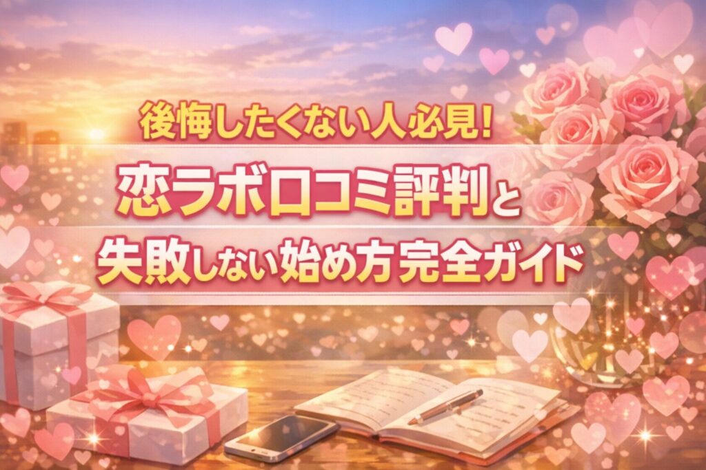 後悔したくない人必見！恋ラボ口コミ評判と失敗しない始め方完全ガイド